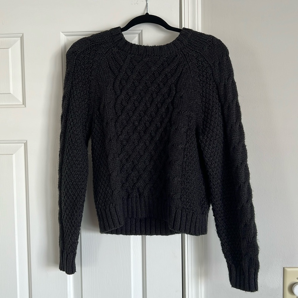 Women’s American Eagle Sweater Crewneck Medium Gray